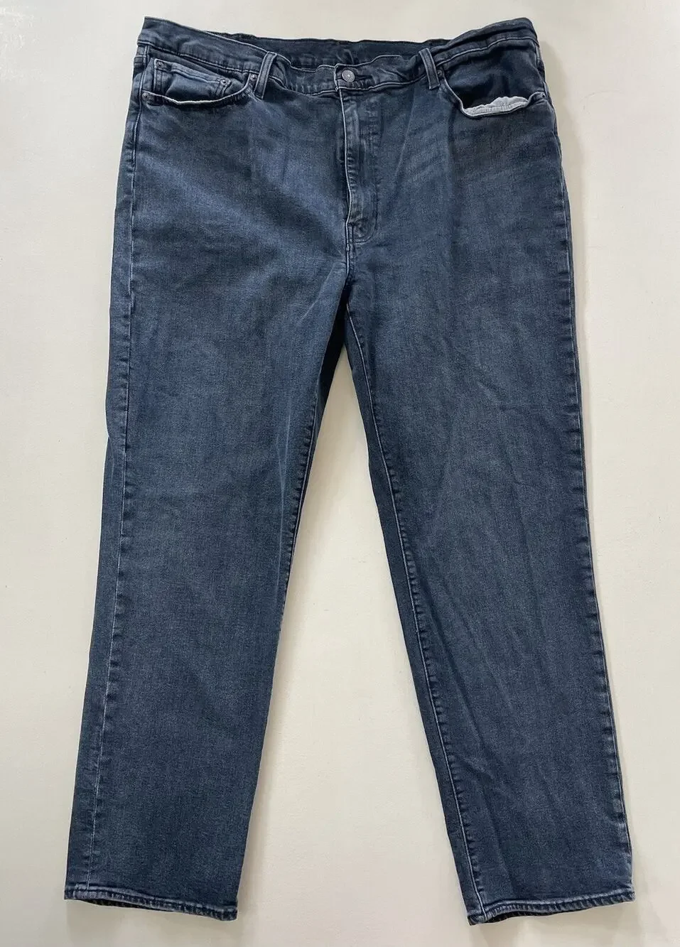Men's Levi's 505 Premium Medium Blue Wash Denim Jeans Straight Mid Rise 42x32